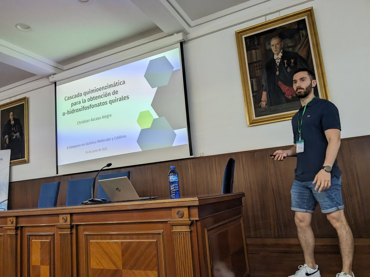 ISQCH (CSIC-UNIZAR) (@isqch) on Twitter photo Next up is <a href="/ascaso_97/">Christian Ascaso</a> from <a href="/HOCAGroup/">Herrera Group (HOCA)</a> and <a href="/juanmangas/">Juan Mangas</a> highlighting his results on enzymatic oxidation catalysis. Thank you Christian!
@AragonCsic <a href="/CSIC/">CSIC</a> <a href="/Ciencias_Unizar/">Ciencias_Unizar</a> Next up is <a href="/ascaso_97/">Christian Ascaso</a> from <a href="/HOCAGroup/">Herrera Group (HOCA)</a> and <a href="/juanmangas/">Juan Mangas</a> highlighting his results on enzymatic oxidation catalysis. Thank you Christian!
@AragonCsic <a href="/CSIC/">CSIC</a> <a href="/Ciencias_Unizar/">Ciencias_Unizar</a>