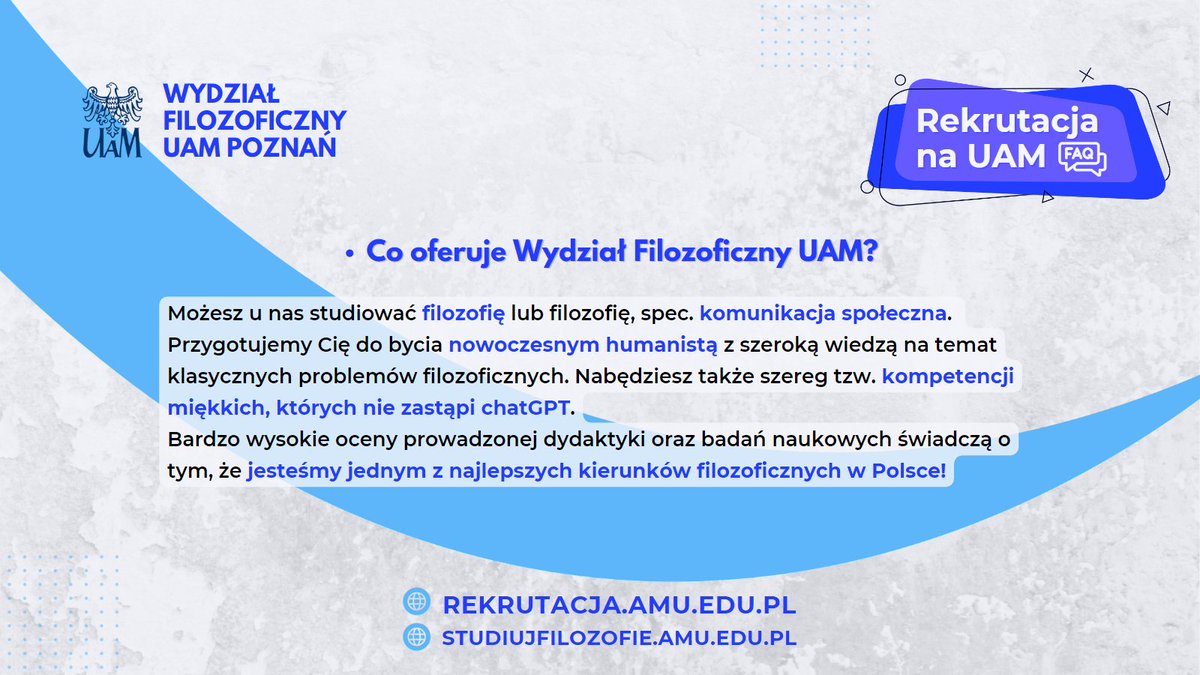 Wydział Filozoficzny UAM tweet media