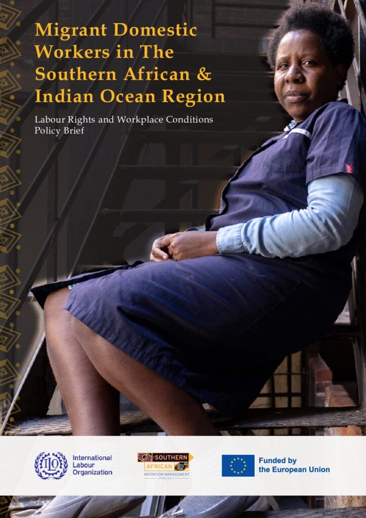 The #SAMMProject developed a policy brief that provides an overview of the migration patterns, labour regulations, and working  conditions of migrant domestic workers in the SADC region  #RatifyC189. 
#domesticworkersday    
[Download here]  >>>bit.ly/3oYPTBi