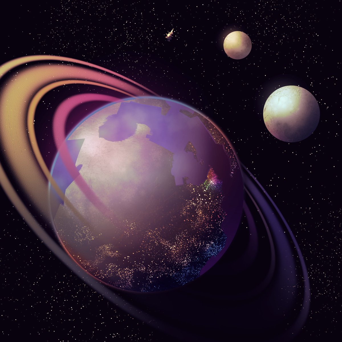 Cabbellard's tweet photo. I hate rendering but there's something about big floating circles that really butters my eggroll https://t.co/za6e7xaRiP