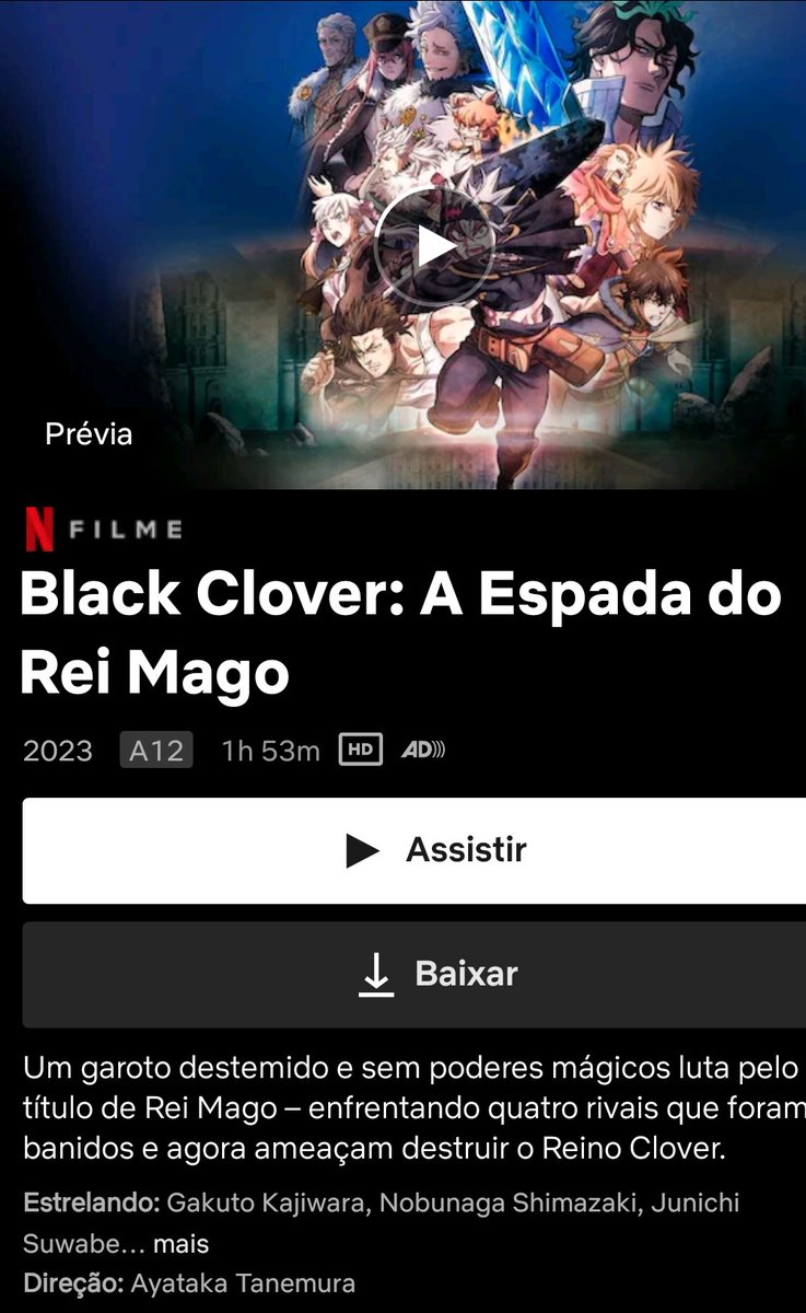 Stream Black Clover: A Espada do Rei Mago Filme Completo Dublado
