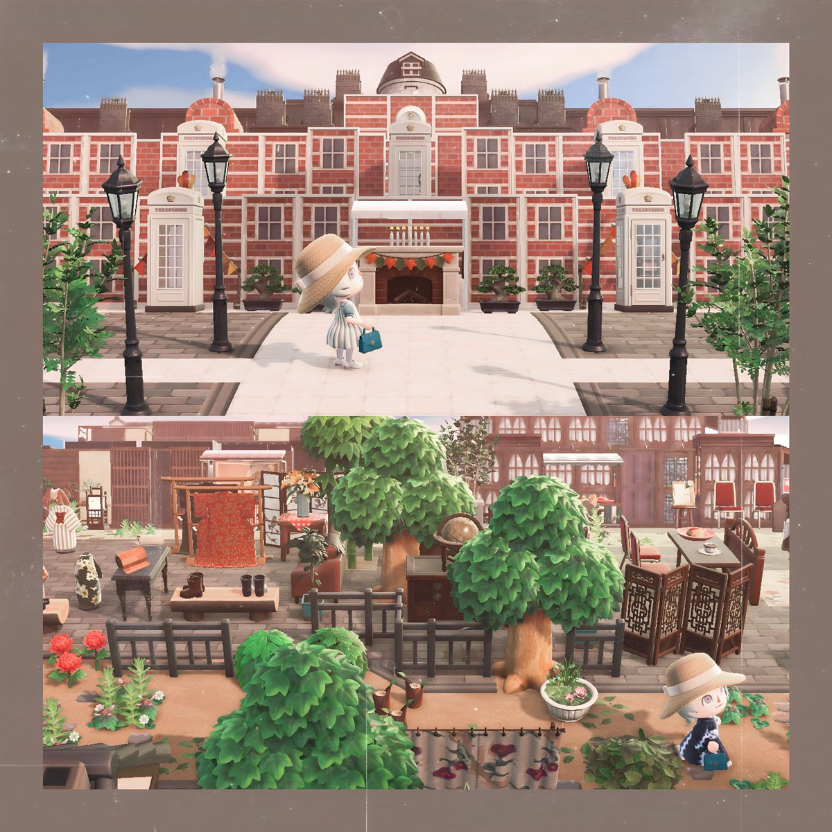 shiron0kuma's tweet image. 🪧夢番地更新しました
DA-2237-1120-9175

日本の伝統文化と西洋文化が入り交じる
レトロモダンな大正浪漫島です

初夏の大正時代に
ぜひ遊びにきてくださいませ🇯🇵
夢でお待ちしてます💭

地図はツリーに👇🏻🗺
#あつ森 #あつまれどうぶつの森 
#あつ森わたしの島の夢番地
#acnh #AnimalClossing