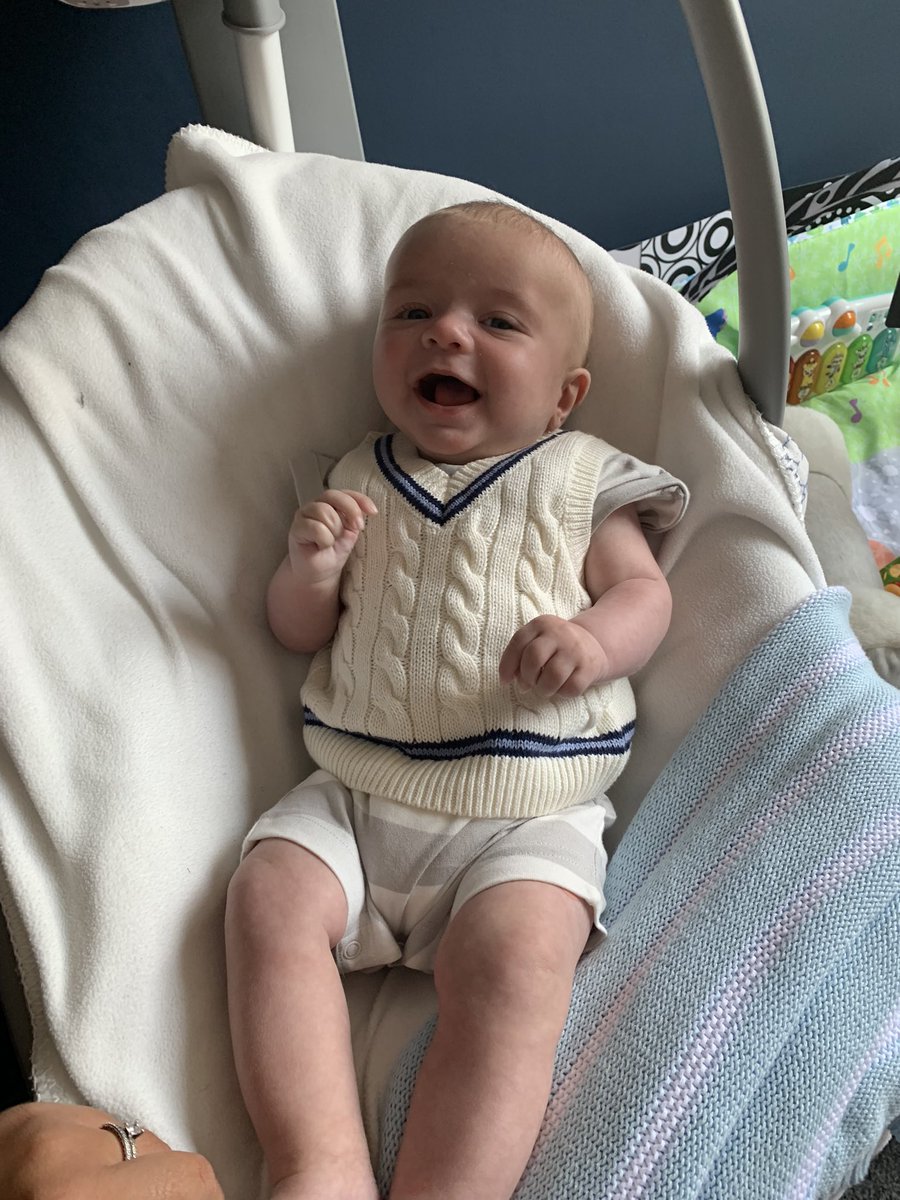 Lex081's tweet photo. Ready for his first ashes @englandcricket @TheBarmyArmy #Ashes2023 #ENGvAUS 🏏 https://t.co/dE8YDyCEzt