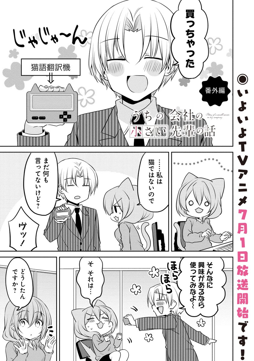 小さい先輩と猫語翻訳機(1/2)