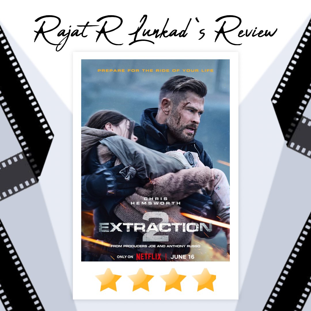 #Extraction2  is 𝗕𝗹𝗼𝗼𝗱𝘆, 𝗕𝗿𝘂𝘁𝗮𝗹, 𝗕𝗮𝗱𝗮𝘀𝘀 action movie that delivers on its promise of non-stop violence & mayhem.

#ChrisHemsworth is at his best in this adrenaline-pumping sequel.

Overall #Extraction2Netflix is a non-stop thrill ride that will keep you on the…