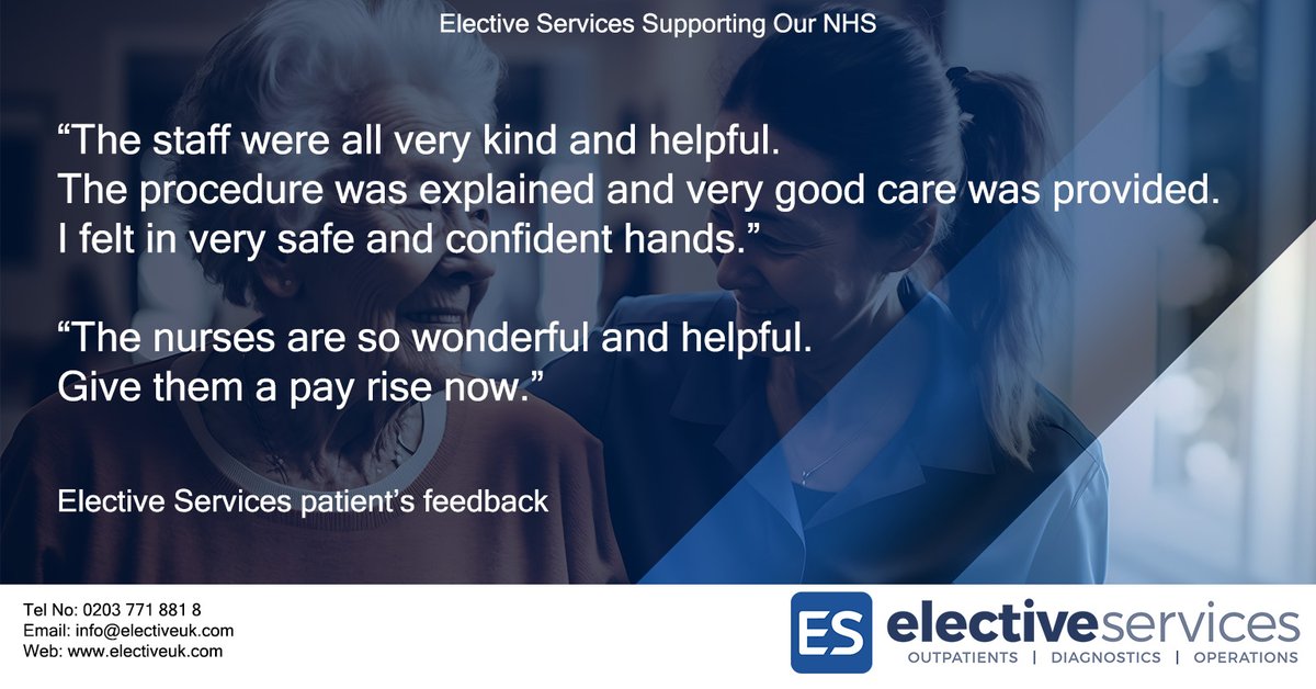 Feelgood Friday with excellent patient Feedback. #feelgoodfriday #patientexperience #patientfeedback #nhsheroes #insourcing #nurses