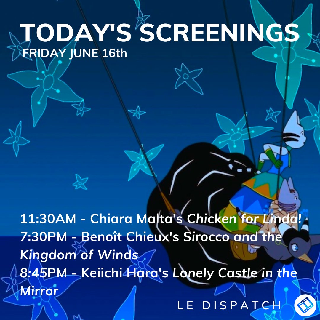Here are today's screenings you won't want to miss from Day 6 of the @annecyfestival.

@MiyuProductions @charadesfilms @GKIDSfilms @SacrebleuProd @hautetcourt 

#news #media #entertainment #producer #france #festival #postpandemic #keyplayer #annecy