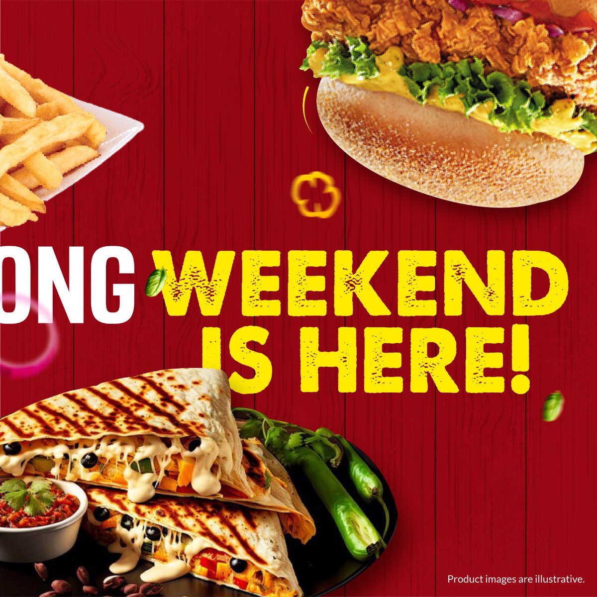 Are you ready to take your weekend to the next level? Visit
ROC has got you covered for all your party needs. 🍔🍕🍗

#roc #royalonlychicken #bbqburgers #classicburgers #summersizzlers #rocgoa #quesadillalove #roc #royalonlychicken #burger #food #burgerlover #panjim #new