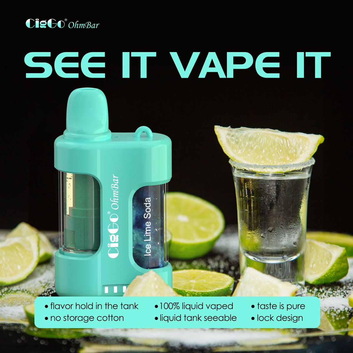 CigGo OhmBar--- 100% liquid vaped out, no any waste of your money!!! #vape #disposablevape #wholesaleivape #vapes #puff #atomizer #ecigarette #electroniccigarette #disposable #emptyvape #vaper