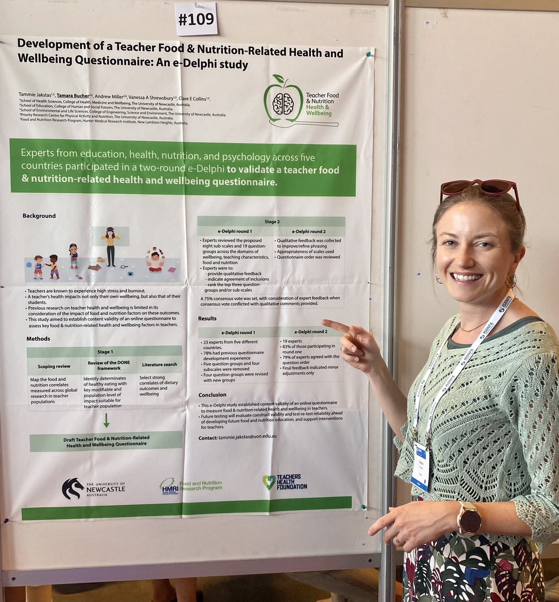 Tammie is developing the first comprehensive tool to measure Teacher Food&amp;Nutrition wellbeing <a href="/ISBNPA/">ISBNPA</a>