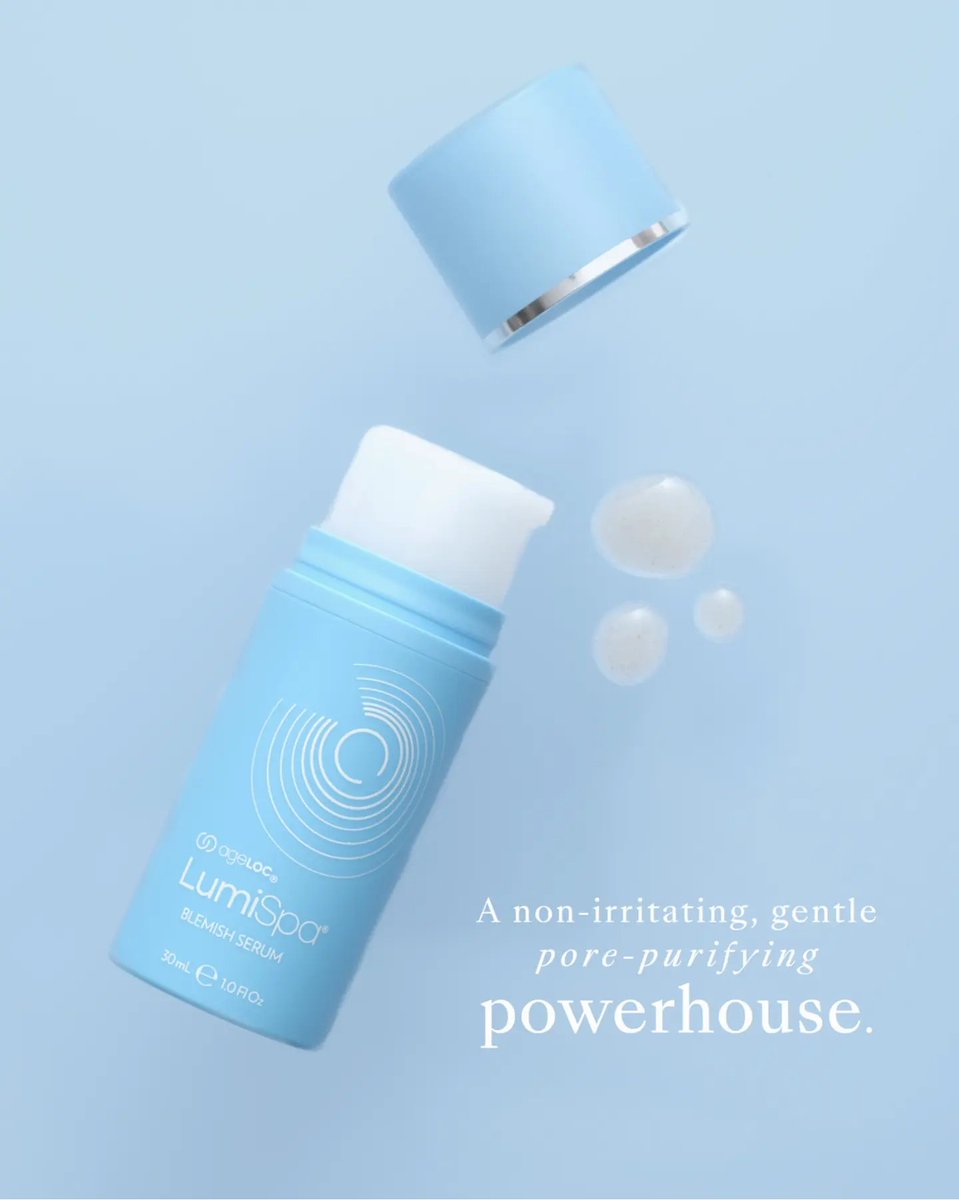 SpiritBeautyExc's tweet image. Clear up acne without irritating your skin or clogging your pores with ageLOC Blemish Serum 💙✨

Learn more: shop.spiritbeautyexcellence.com/en/products/nu…

#NuSkin #skincare #LumiSpa #Lumi #skincareroutine #treatment #cleansing #peeling #antiaging #acne #blemish #blackheads #pores #darkspots