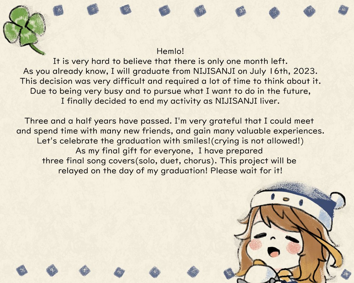 AmiciaMichella's tweet photo. Graduation Letter 🐧 https://t.co/DJ0hu8EJz6