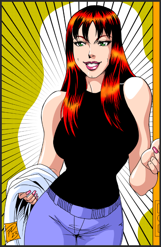 Classic Romita style Mary Jane. She says something to Peter involving Tigers and Jackpots. #dnqfe #JohnRomitaSr