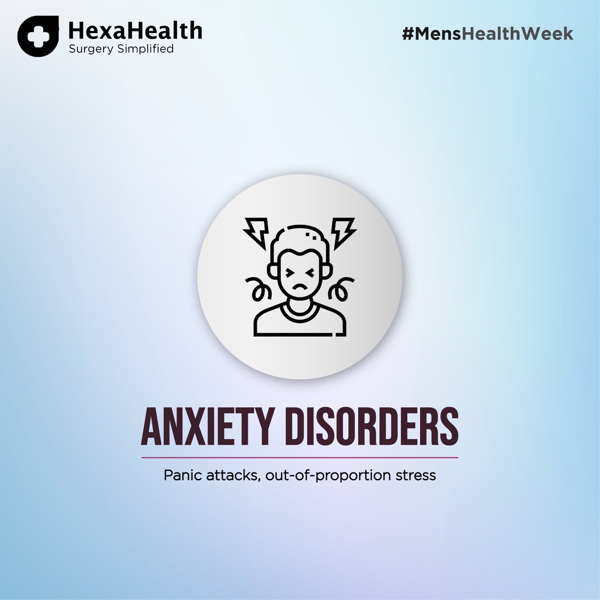 His mental health problems may outweigh physical issues! Know more this #MensHealthWeek!

#HexaHealth #WeCARE #HealthyLife #FamilyHealth #surgery #surgeons #bestsurgeons #MensHealthWeek #depression #anxiety #burnout #anxietydisorder #overwhelmed #mentalexhaustion #panicattack