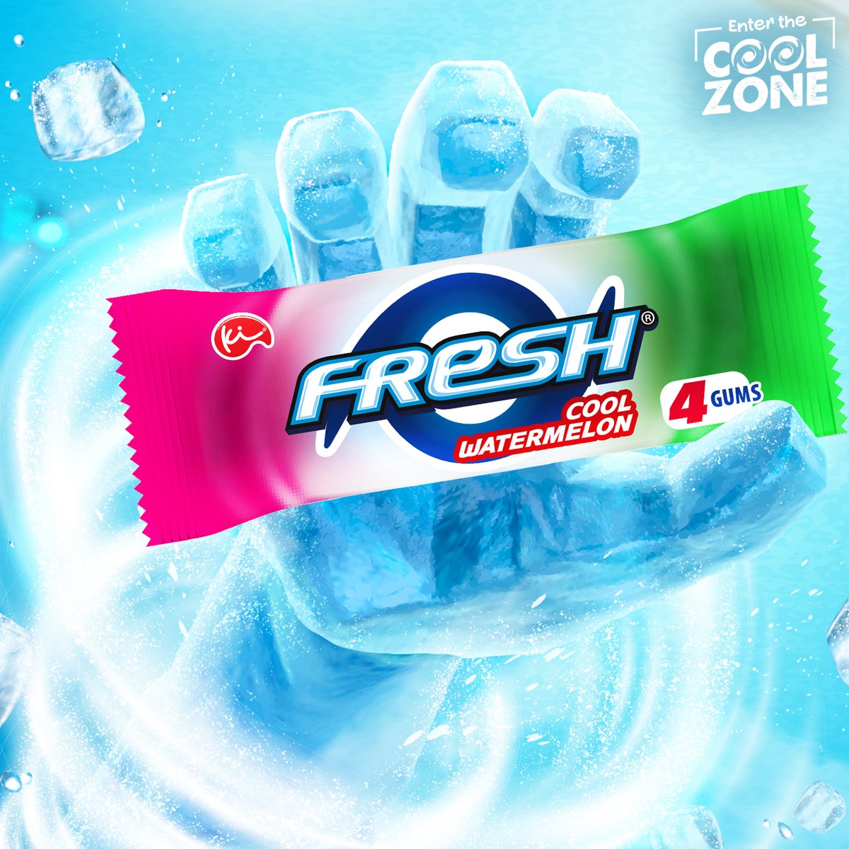 Who needs a watermelon slice when you can get the same juicy flavor from Fresh Watermelon? Try it now and thank us later! #EnterTheCoolZone #FreshChewingGum