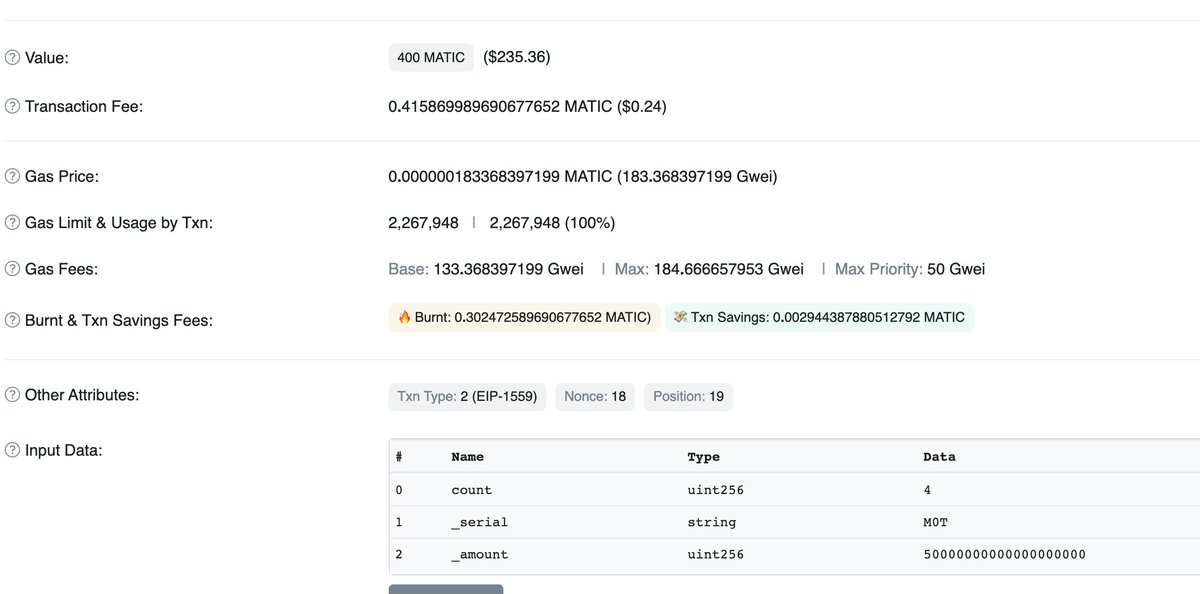 degcoin's tweet photo. DEG Toolbox saves a lot of gas fee costs. According to the data of the user’s actual launch of 4 spacecraft, the average launch is 0.1 MATIC, saving 20%-50% of the gas fee. Relaunch saves even more. https://t.co/iuSIHZbNfb