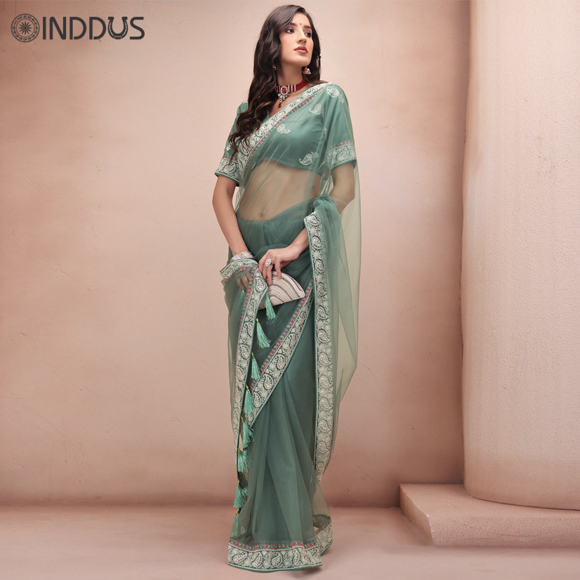 InddusIndia's tweet photo. Inddus Green and white saree
Paisley embroidered saree with embroidered border has embroidered detail

Shop Now  >🛒✨

Search code on website : IND-ISR-4572
#inddufashion #Inddus #sareesofinstagram #fashion #celebrity #stylishsarees #sareelook #casualwear #partylook https://t.co/M3TKyVX0sc