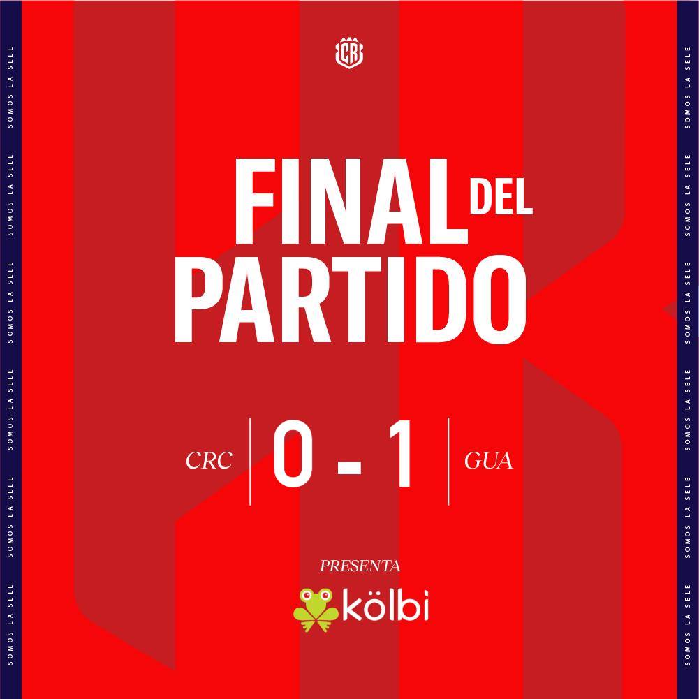 laselecrc_'s tweet photo. Termina el partido en el Dignity Health Sports Park.

🇨🇷 Costa Rica 0 - 1 Guatemala 🇬🇹

#FCRF #LaSele https://t.co/wAOK2yorvX