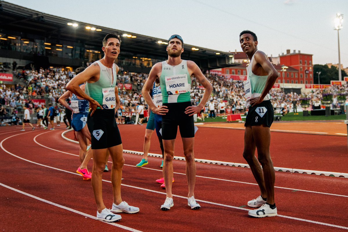 What a night <a href="/BislettGames/">Bislett Games</a> for the OAC! Ollie, Mario and Yared all 3:29 in the same race! Crazy! 

Joe 12:56 for 4th with his 3rd sub 13:00 5k of the season!

Alicia 8:29 for 4th and her third sub 8:30 3000m.

Josette with a mile PB of 4:21.

#onathleticsclub #OAC <a href="/on_running/">On</a>
