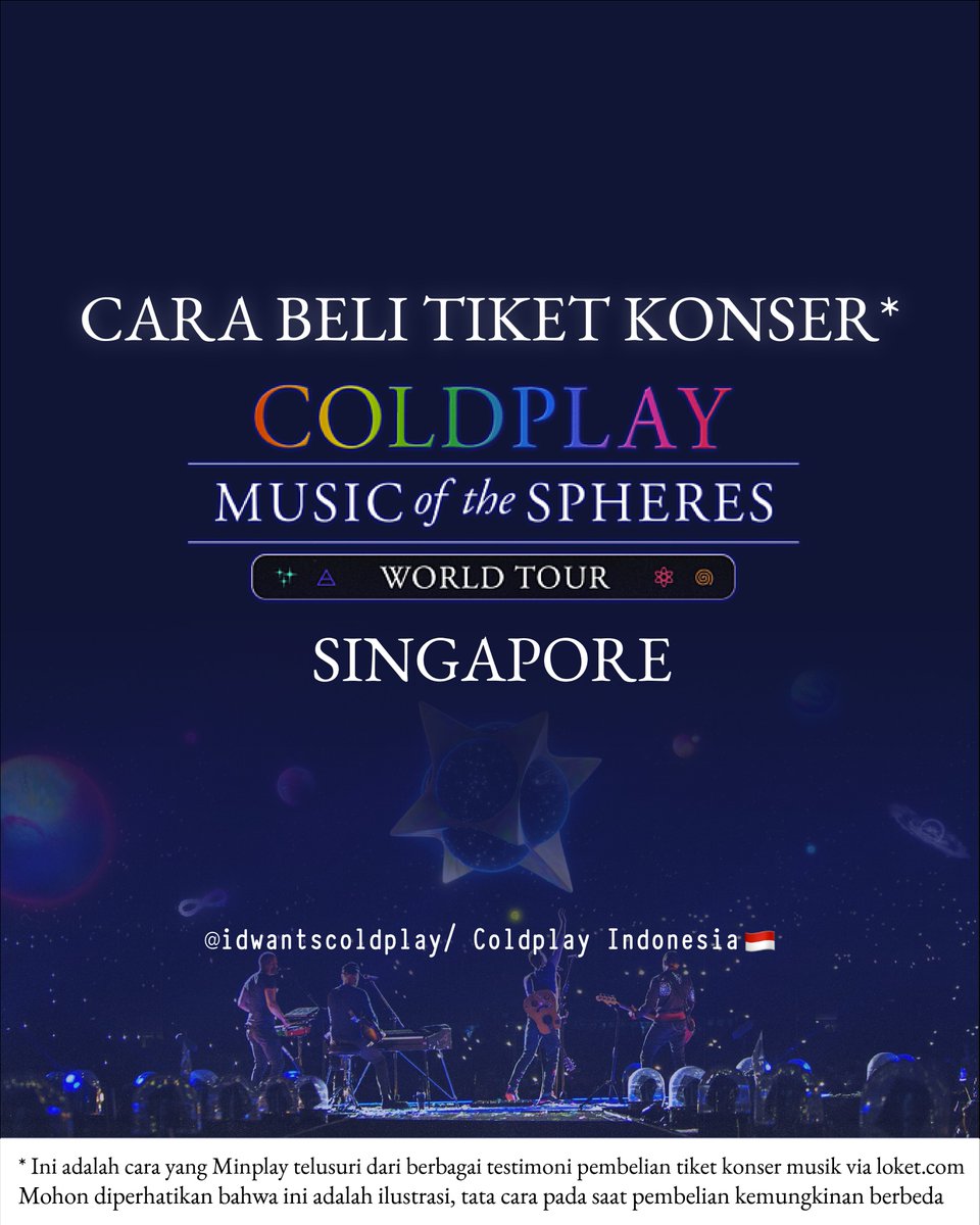 Coldplay Indonesia tweet media