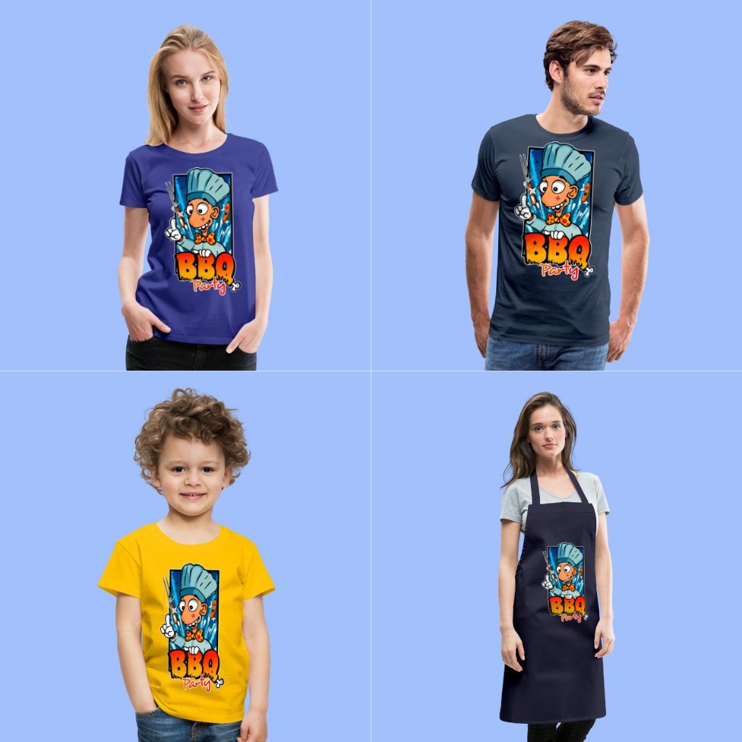 BBQ Party 🍤
▶️breizhkorser.myspreadshop.fr/barbecue+party…

#tshirts #apparels #BBQ #barbecue #brochettes #grillades #skewers #grills #cuisine #cooking #food #ideecadeau #giftideas #style #accessoires #decoration #accessories #homedecor #ete #summer