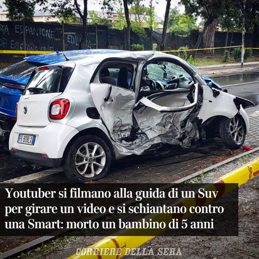Se tu a vent’anni ti affitti un Suv Lamborghini sei un coglione. Se tu a vent’anni fai una challenge per filmare la guida di 50 ore a bordo di un Suv Lamborghini affittato , sei un super coglione. Se tu a vent’anni mentre fai quella challenge a bordo di un Suv Lamborghini