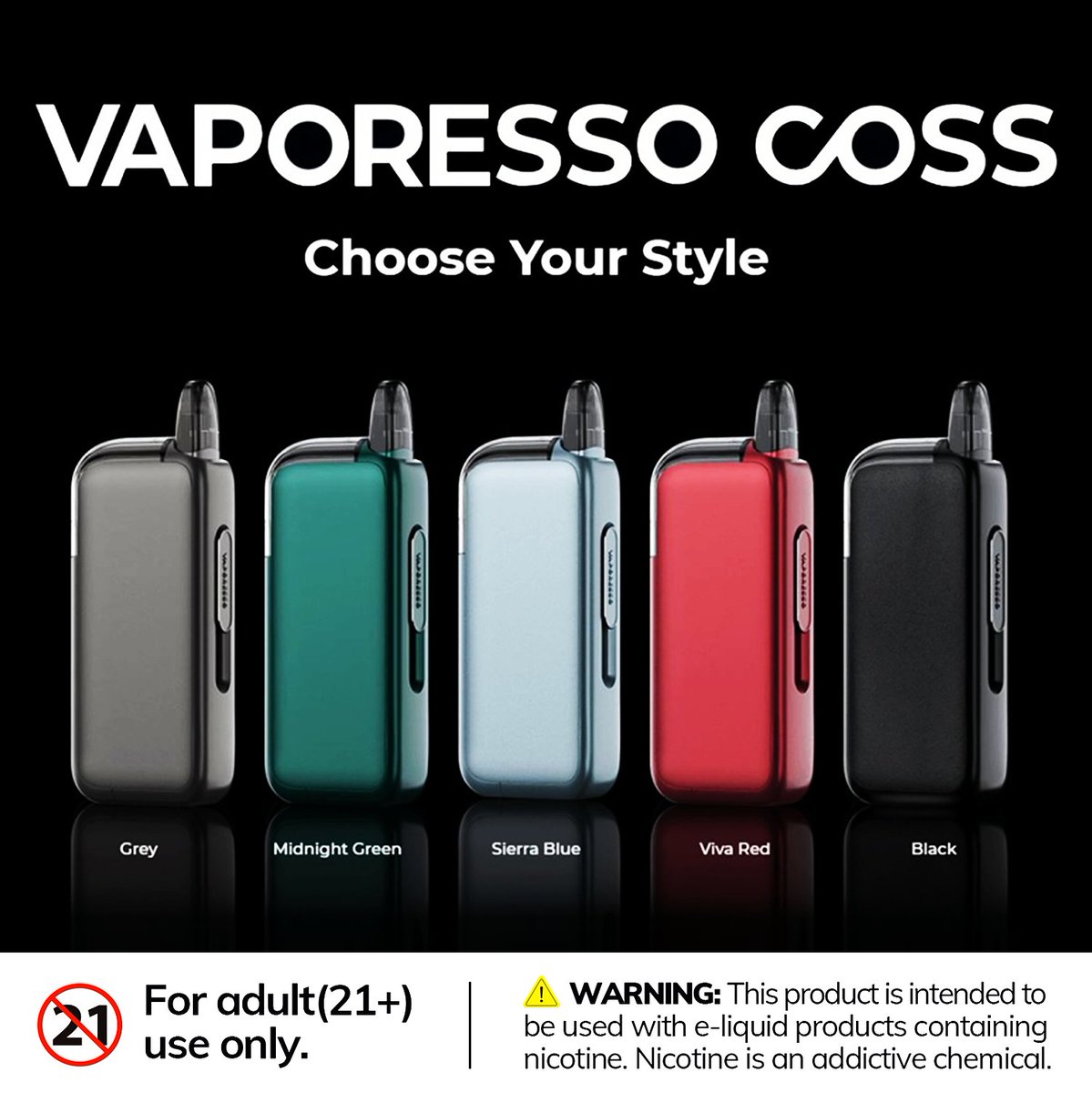 VAPORESSO COSS - the revolutionary breakthrough in vaping!🌠
👉 vapesourcing.uk/vaporesso-coss…
Will you try it out❓

#vapesourcing #vapesourcinguk #vape #vapelife #FreeShipping #newarrivals #newvape #vapor #vaping #vapefam #VAPORESSO #vaporessocoss