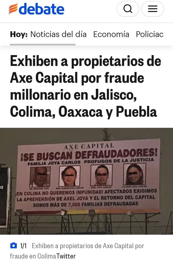 siempreintentar's tweet photo. @afectadosAxeGDL @FiscaliaJal @EnriqueAlfaroR @GobiernoJalisco @SSeguridadJal @PabloLemusN @ZapopanGob @GuadalajaraGob Es evidente que las autoridades de Jalisco y Colima esten protegiendo a la familia del ex fiscal de Colima ...al parecer la justicia tiene precio $$$
@LuisCardenasMx 
@CiroGomezL @qtf @latinus_us @LillyTellez @marko https://t.co/O2wjkrTAfx