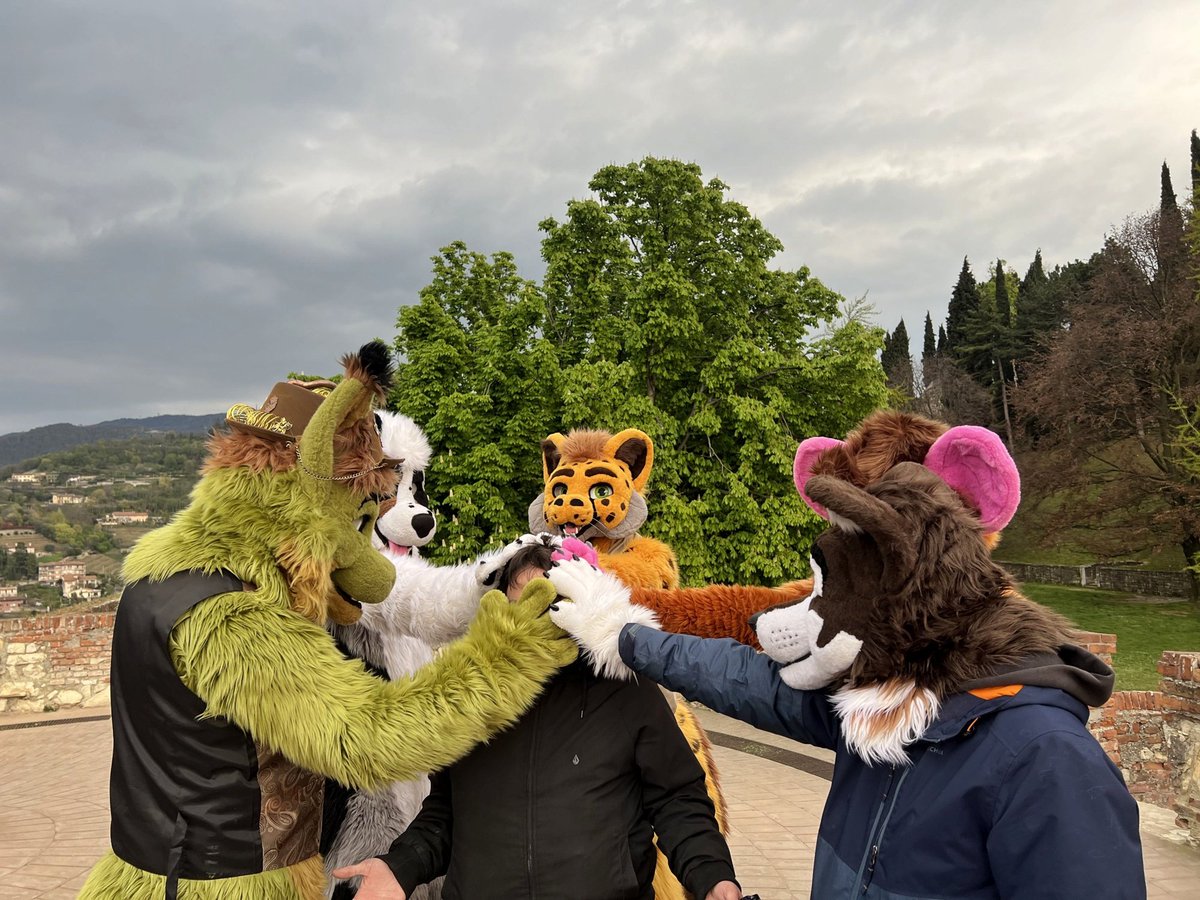 Kazookieslama's tweet photo. So this is how a human face feels like? More fumbling and #pawing required!
I just assume @morkulfr doesn't mind!
@AusterTheAussie @DoggoTia @ben300 @werepak helping!
#FursuitFriday
🪡 @TheKarelia
📷 @Misterwhip https://t.co/uHx0jV0lXU