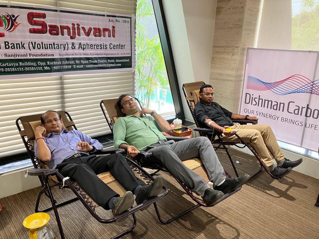 imdcal's tweet photo. Our #people united for a good cause once again. This time it was the for the #observation of the #WorldBloodDonorDay.
Dishman Carbogen Amcis Ltd organised a blood donation drive wherein #employees participated with the collective belief and enthusiasm to to #dogoodtogether. https://t.co/A3dX49p73P