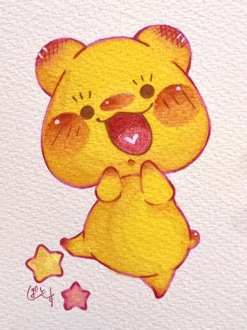 「 はい、チーズ! 」 2023年05月制作  #イラスト #水彩 #水彩イラスト