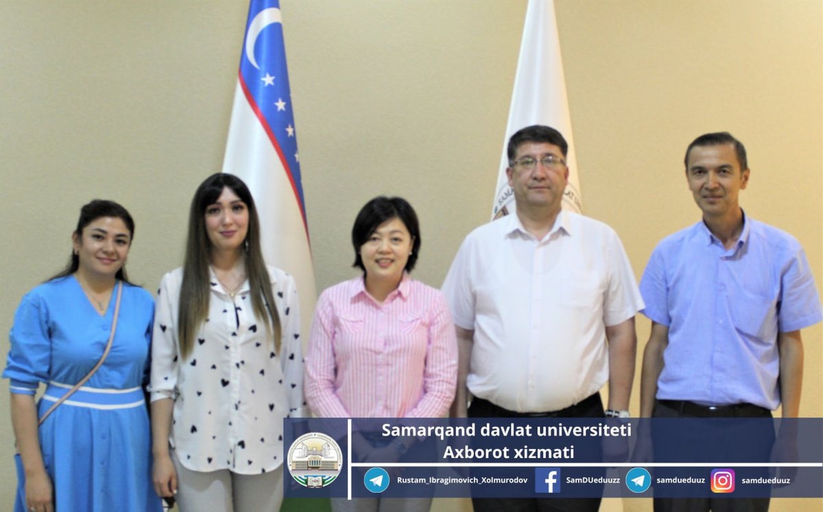 #Yangiliklar
Samarqand davlat universiteti Malayziyaning INTI xalqaro universiteti bilan hamkorlik aloqalarini o’rnatadi…
samdu.uz/uz/news/44863