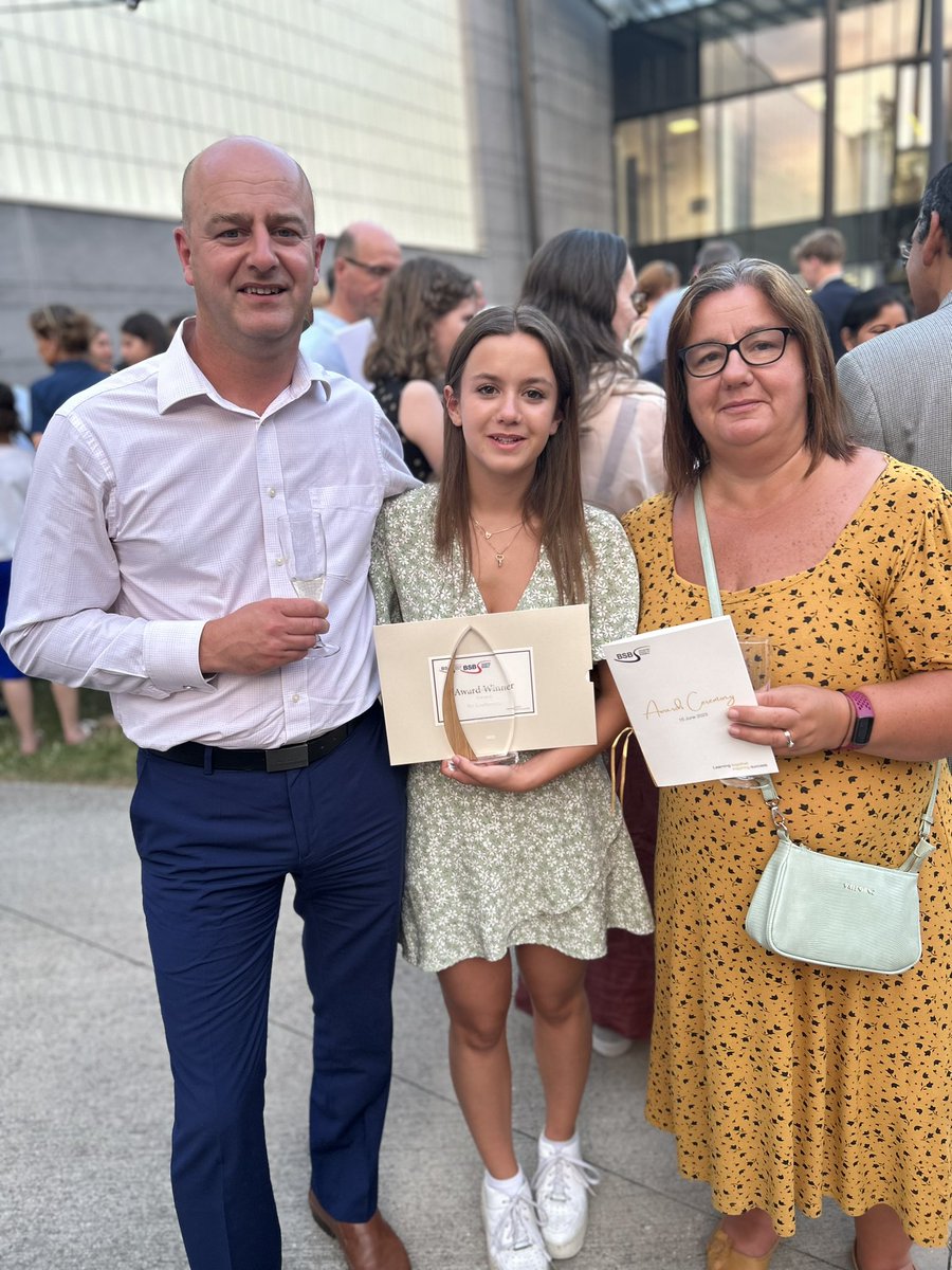 Fabulous evening and super proud of our daughter