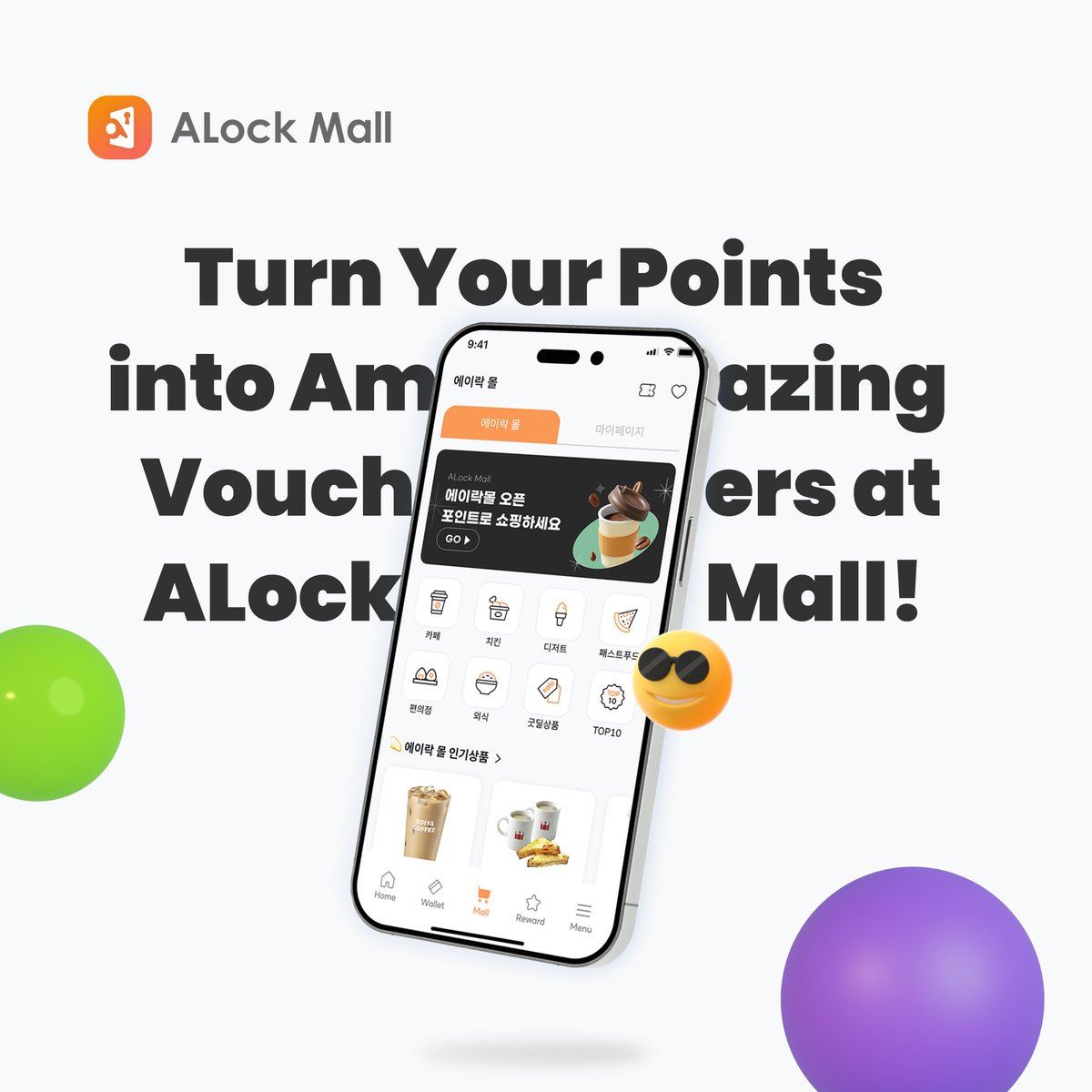 AFunCoLtd's tweet photo. 🛍️ Shop, Save, and Splurge with Alock mall! 💰 Use your A.point to shop for vouchers and more at Alock mall. 💥 Unlock amazing deals on our monthly 'good deal' products! #Rewards #Shopping #Alockwallet #Alockmall https://t.co/A4om3PQb0d