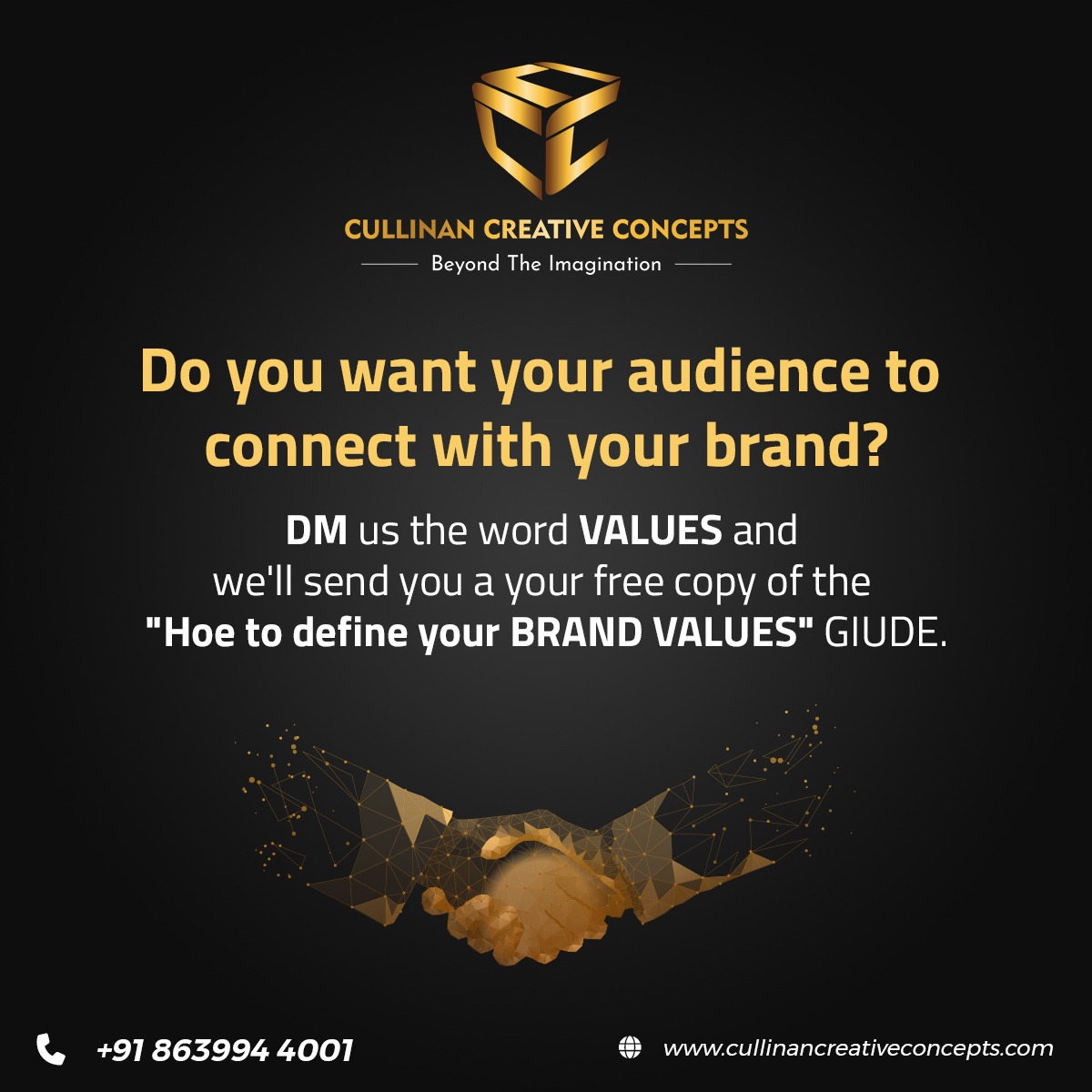 Visit Us@  cullinancreativeconcepts.com   #ConnectWithYourBrand
#BrandValuesGuide
#DefineYourValues
#AudienceConnection
#FreeGuideOffer
#BrandValuesMatter
#buildyourbrand
#BrandIdentity
#AuthenticityMatters
#KnowYourValues
#BrandSuccess
#AudienceEngagement