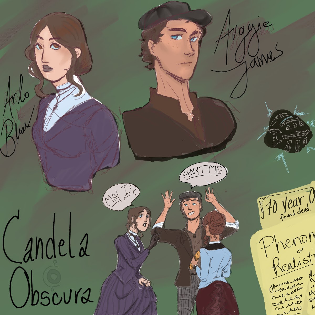 VacantGhouls's tweet photo. Also watched the first episode of Candela Obscura from #CriticalRole and I'm already in love with these two, I will draw Charlotte and Howard soon 😌 #criticalrolefanart #candelaobscura #ashleyjohnson #laurabailey #digitaldrawing #digitalart #fanart #DnD #dndart https://t.co/NF8WocWc8c