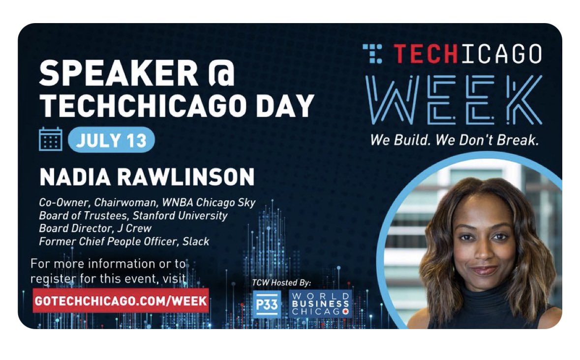 Mark your calendars for July 13th!! TECHicago Week 2023 @GoTechChicago