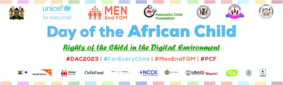 PC Kemei (@pckemei) on Twitter photo On this #DayOfAfricanChild, elimination of all forms of violence against children including online violations remains our commitment.
Happy #DAC2023
#MenEndFGM
#PamojaTukomesheUkeketaji
<a href="/UNICEFKenya/">UNICEF Kenya</a> | <a href="/MenEndFGM/">#MenEndFGM</a> | <a href="/KenyaChildFund/">Pastoralist Child Foundation</a> | <a href="/AFGMBoard/">Anti-FGM Board Kenya</a> On this #DayOfAfricanChild, elimination of all forms of violence against children including online violations remains our commitment.
Happy #DAC2023
#MenEndFGM
#PamojaTukomesheUkeketaji
<a href="/UNICEFKenya/">UNICEF Kenya</a> | <a href="/MenEndFGM/">#MenEndFGM</a> | <a href="/KenyaChildFund/">Pastoralist Child Foundation</a> | <a href="/AFGMBoard/">Anti-FGM Board Kenya</a>