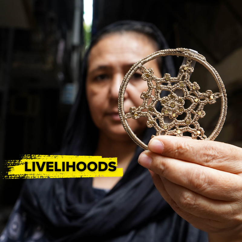 UNHCRAsia's tweet photo. Self-expression 
Mental health and well-being 
Cultural preservation 
Social inclusion 
Livelihoods 

These are just a few benefits that art offers as a tool for building resilience and protection in displaced communities. 
Join us as we stand #WithRefugees https://t.co/9B7cBwQEes