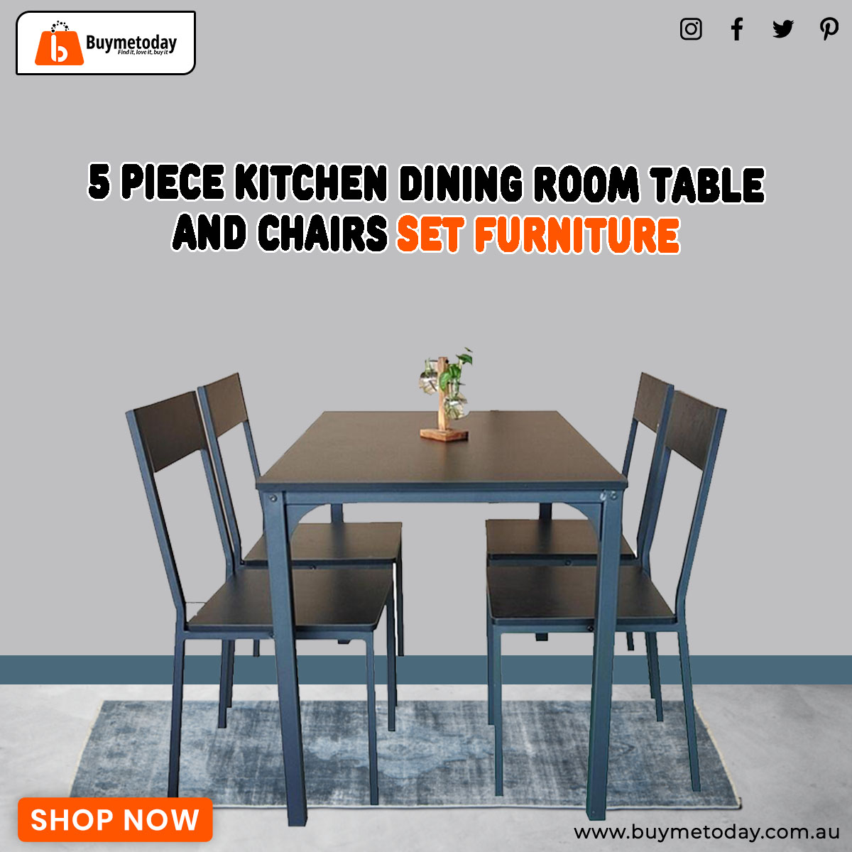 Complete Dining Delight: 5-Piece Kitchen Table and Chairs Set

SHOP NOW:-
tinyurl.com/2p9dj22c

Whether it's a casual family dinner or a special occasion, this set ensures a delightful dining experience for all. 

#furniture #diningtable #diningtableset #australia #buymetoday