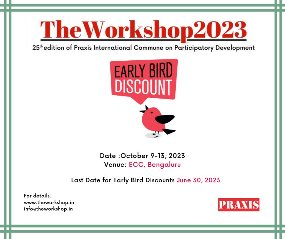 Calling all early birds! Fly high at #TheWorkshop2023 with our Early Bird #discount. Save big on registration and gear up for an unforgettable learning journey. Make your move now! Register at theworkshop.in