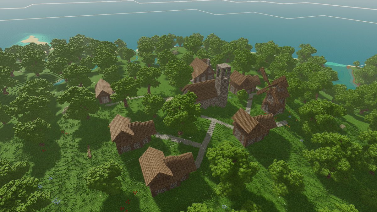 Tooley1998's tweet image. Villages are now generating in the world and I have started to block out a few buildings. Still very WIP but feels pretty cool to walk around in. NPC&apos;s will really bring them to life. #gamedev #indiedev #voxelgame #voxelart #voxel #procedural #UnrealEngine