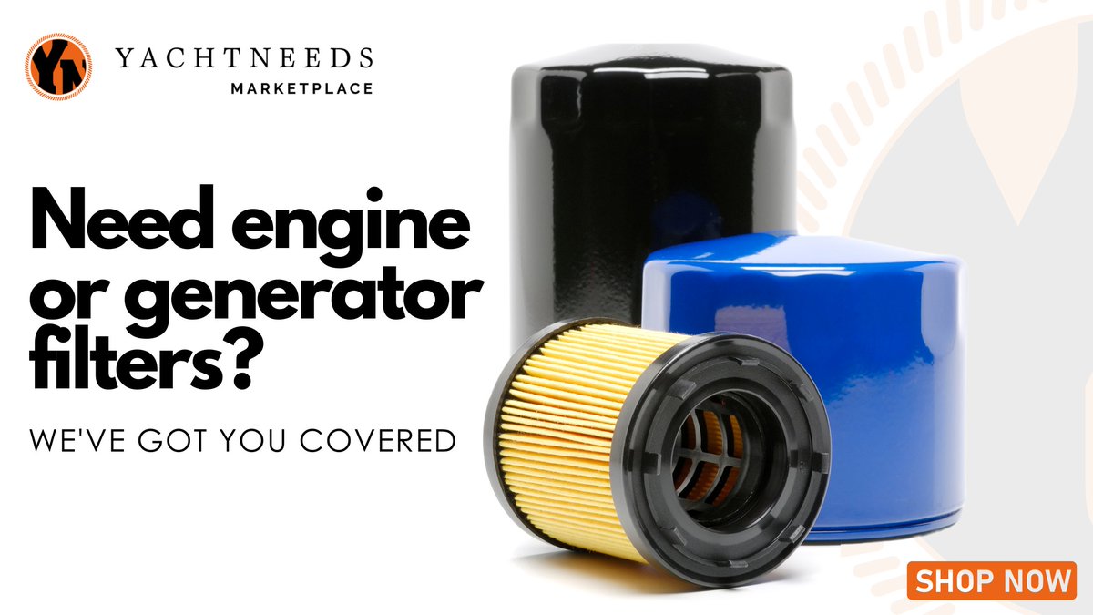 Set sail with ease! 🌊🛥️🔍 Check out our range of engine, generator and air filters now available online. YACHTNEEDS makes it easier than ever to find the right products for your yacht. ⚓️ 
yachtneeds.com/search?query=f…

#yachtlife #boating #onlinefilter #adventureawaits