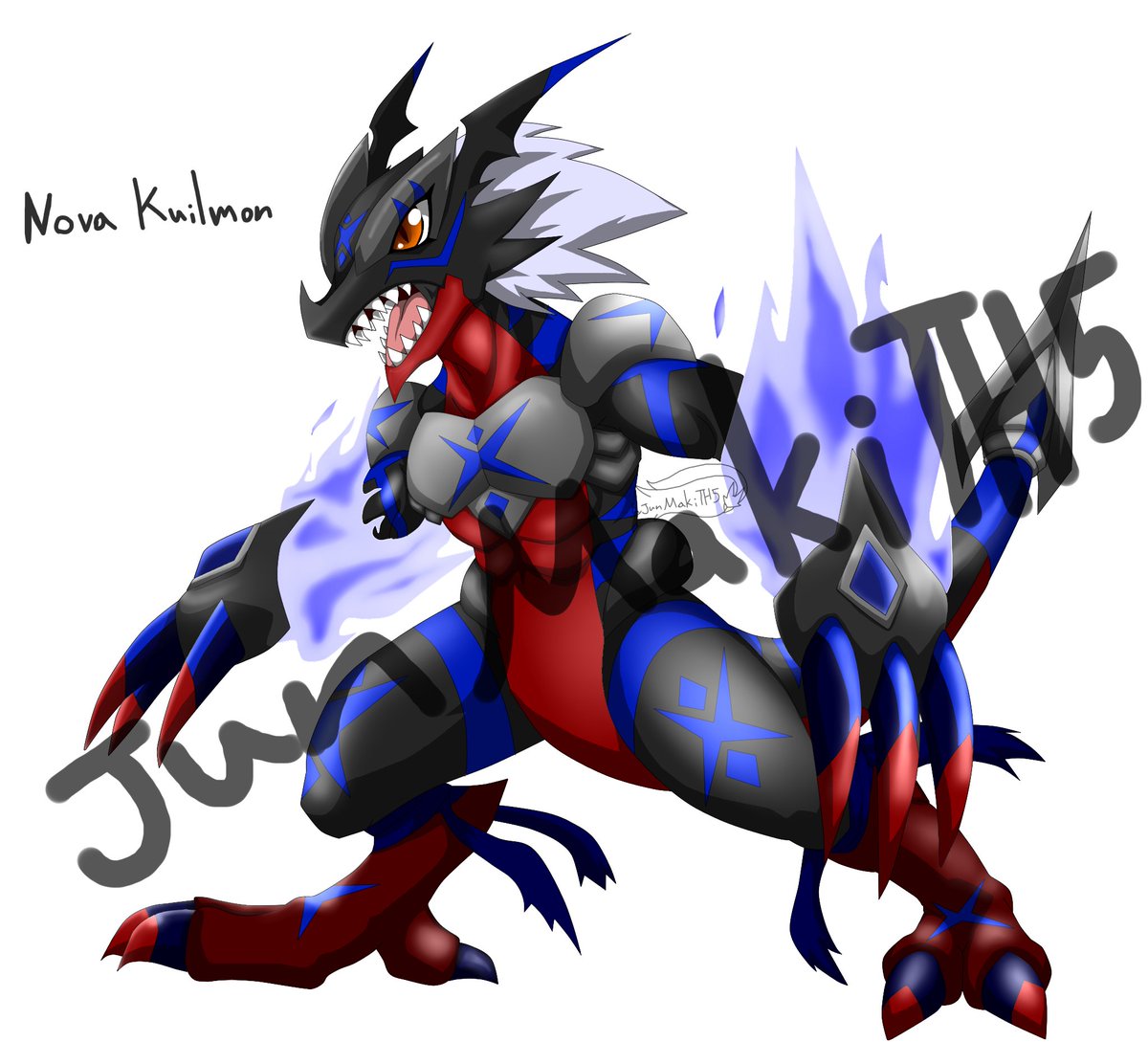 JunPazuru_TH5's tweet photo. This is Kuilmon's Champion Level, Nova Kuilmon. I think it's going to be okay?
#digifake #digimonoc #digimonOCs #digimonfanfic #fakemon #digimonfan https://t.co/7ZyG97FTIV