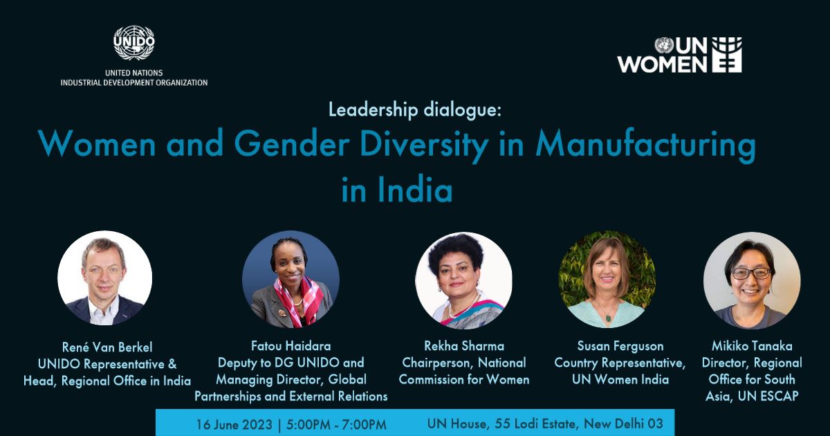 UNIDO India (@unido_india) on Twitter photo Today at 17:00 IST!! Leadership dialogue on #women & #gender diversity in 🇮🇳#manufacturing. Insights of <a href="/UNIDO/">UNIDO</a>, <a href="/unwomenindia/">UN Women India</a> & <a href="/SSWA_UNESCAP/">UNESCAP SSWA</a>, & industry (<a href="/ACMAIndia/">ACMA India</a>, <a href="/SMEForumIndia/">India SME Forum</a>, <a href="/GoZerocircle/">Zerocircle</a> <a href="/SolvayGroup/">Solvay</a>) & government (<a href="/DPIITGoI/">DPIIT India</a>, <a href="/NITIAayog/">NITI Aayog</a>) Join: rb.gy/e4uri Today at 17:00 IST!! Leadership dialogue on #women & #gender diversity in 🇮🇳#manufacturing. Insights of <a href="/UNIDO/">UNIDO</a>, <a href="/unwomenindia/">UN Women India</a> & <a href="/SSWA_UNESCAP/">UNESCAP SSWA</a>, & industry (<a href="/ACMAIndia/">ACMA India</a>, <a href="/SMEForumIndia/">India SME Forum</a>, <a href="/GoZerocircle/">Zerocircle</a> <a href="/SolvayGroup/">Solvay</a>) & government (<a href="/DPIITGoI/">DPIIT India</a>, <a href="/NITIAayog/">NITI Aayog</a>) Join: rb.gy/e4uri