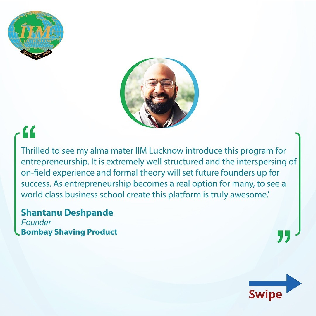 IIML's tweet photo. Apply Now to IIM Lucknow's MBA Entrepreneurship and Innovations Program 📚✨
Get ready to delve into the world of #entrepreneurship and #innovation with #IIMLucknow's MBA program.
Apply today! 💼💡🔐
https://t.co/4l1Gw4zG7e
#IIML #MBAProgram #ApplyNow #SwipeForMore https://t.co/ofwTp4esZ5