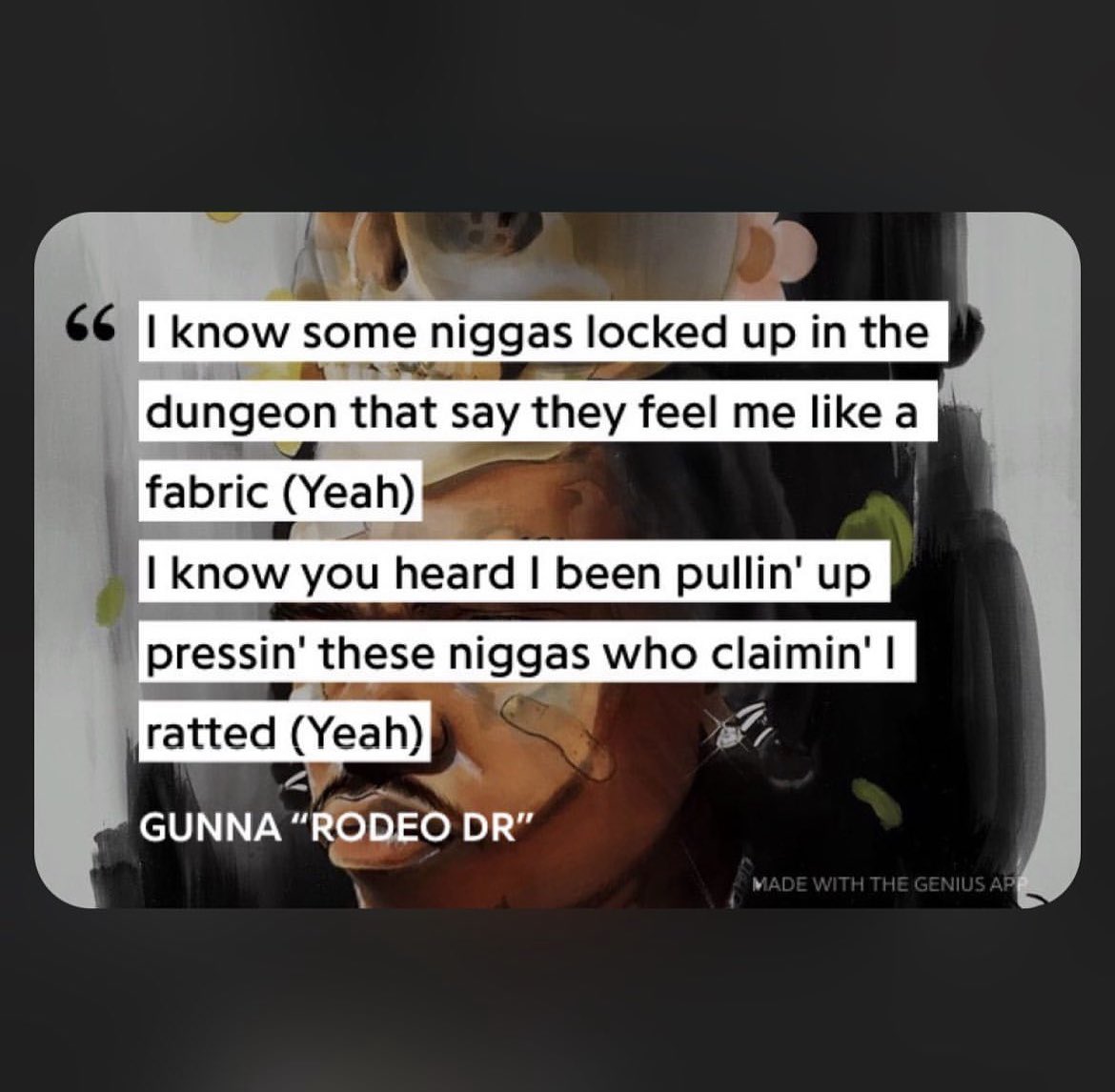 Gunna says he wants smoke with anybody who claims he is a Rat 🐀💨