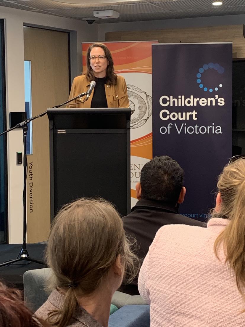 The new Dandenong Children’s Court is now officially opened. The new court will improve access to justice and outcomes for vulnerable children, young people, and their families in Melbourne’s south-east. @JaclynSymes spoke at Friday’s ceremony joined by @GabbyWilliamsMP
