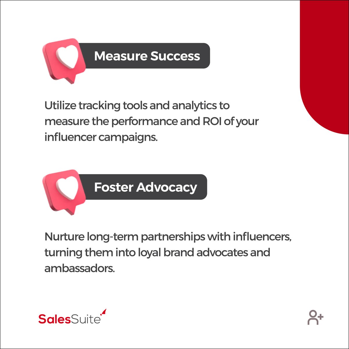 SalesSuite's tweet photo. Looking to supercharge your marketing efforts? Influencer marketing is the key! Here are 6 tips to harness its potential.

#InfluencerMarketing #SocialMediaInfluencers #BrandVisibility #TrustandCredibility #TargetedMarketing https://t.co/GpimM6YgTm