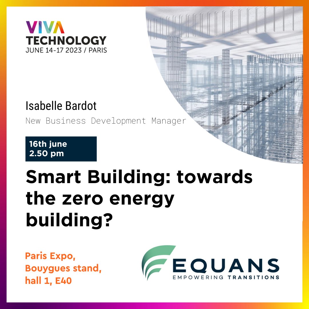 📣 #VivaTech🚀
🗓️ June 16th
🕐 2:50 PM

We're delighted to be taking part in the #SmartBuilding roundtable. An opportunity to share how #Equans is at the forefront of the smart building revolution, paving the way for a greener, more efficient future.

#BY4Future